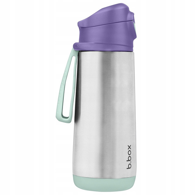 B.box Butelka Termiczna Sportowa z Ustnikiem 500ml Stalowa Lilac Pop 3+