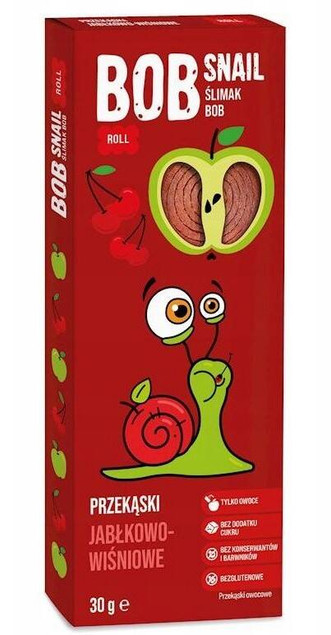 Rollsy Owocowe Bez Cukru Mix Smaków Bob Snail 12x30g