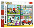 Puzzle Trefl 250 elementów Fistaszkowe Przygody – Zabawa dla Dzieci