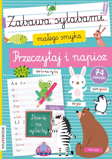 Zabawa Sylabami Małego Smyka Przeczytaj I Napisz + 74 Naklejek BooksAndFun