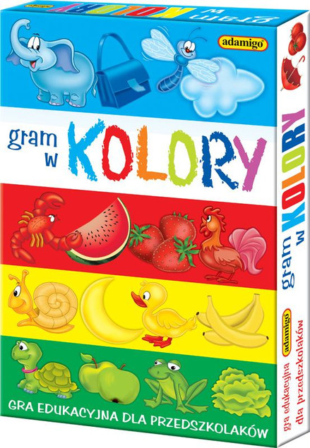 Gra edukacyjna Adamigo Gram w Kolory Nauka Barw dla Dzieci