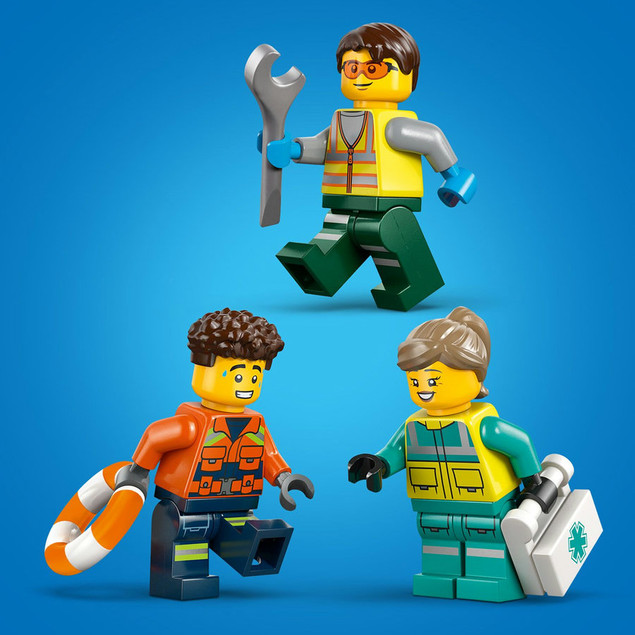 LEGO City 60505 Zestaw Ratunkowy 3w1: Samolot, Ciężarówka, Poduszkowiec