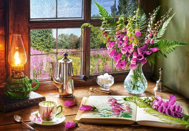Puzzle 1000 Still Life With Violet Snapdragons Castorland 