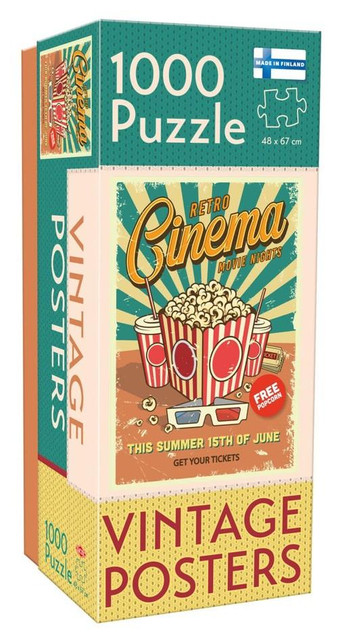 Puzzle 1000 Tactic Vintage Retro Cinema | Plakaty Filmowe