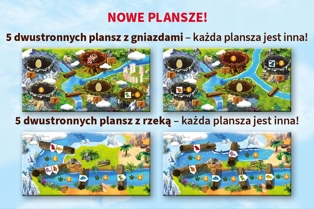 Gra Draftozaur 2 dodatki: Pterodaktyle, Plezjozaury NK