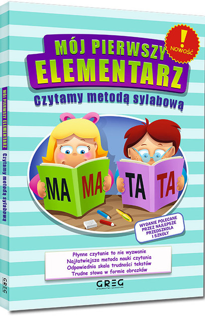 Mój Pierwszy Elementarz Czytanie Metodą Sylabową Czytanie Sylabami Greg
