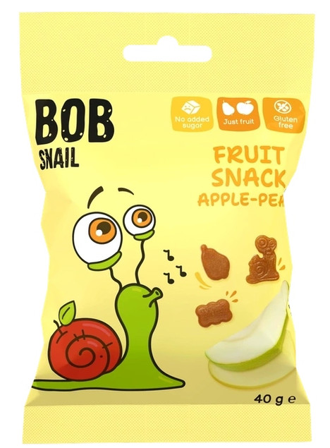 Żelki Bez Cukru Jabłko Gruszka Bob Snail