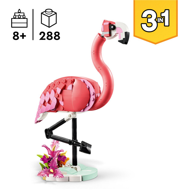 LEGO Creator - Dzikie zwierzęta: różowy flaming 3w1 31170