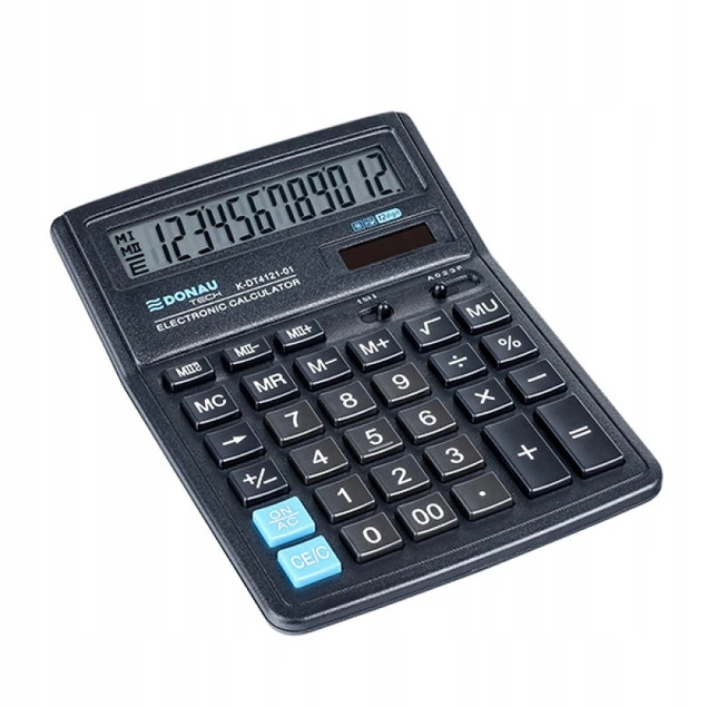 Kalkulator DONAU TECH K-DT4121 czarny - detale klawiatury