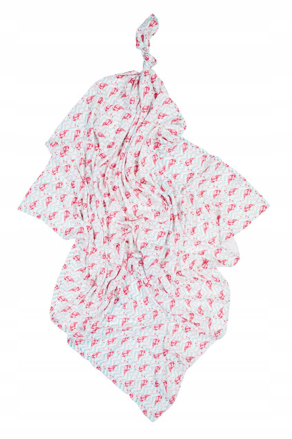 Pieluszka BAMBUSOWA Pielucha 30x30 FLAMINGI Ulewajka Bocioland