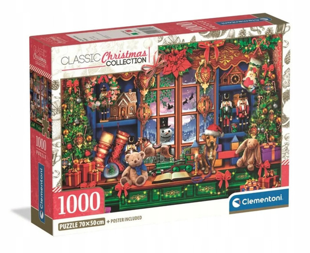 Puzzle Clementoni 1000 elementów Xmas Coll. Ye Old Christmas | Świąteczna Kolekcja