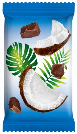 DOBRA KALORIA Fit Zdrowe Mini Batoniki Kokos i Czekolada Bez Cukru 6szt