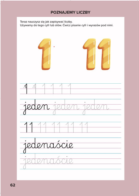 Elementarz Nauka Pisania Ćwiczenia Grafomotoryczne 6+ Bookolika