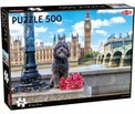 Puzzle 500 elementów Pies w Londynie OdiDodi