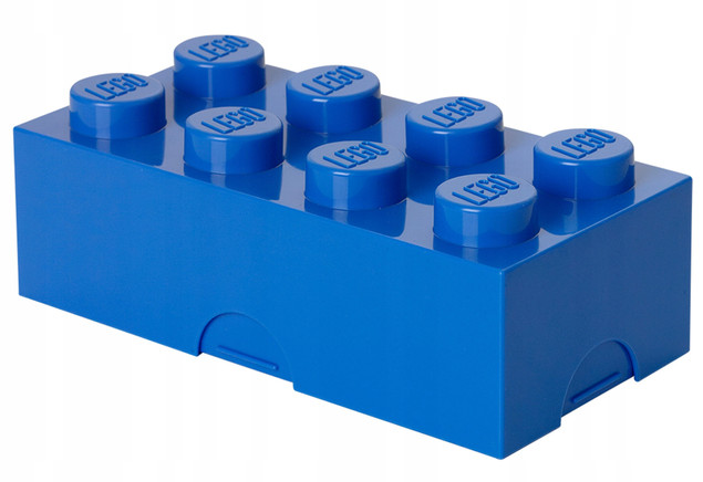 Śniadaniówka POJEMNIK NA LEGO Lunch Box 8 Niebieski - Klocek LEGO