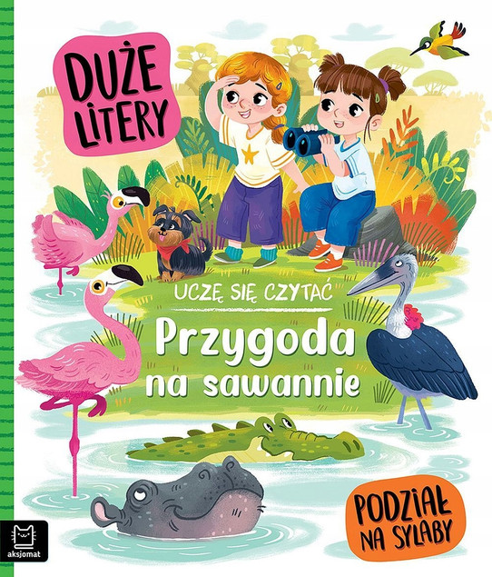 Uczę się czytać: Przygoda na Sawannie. Duże Litery, Podział na Sylaby