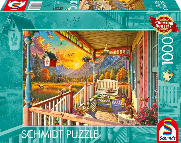 Schmidt Spiele Puzzle 1000 el. Góra Weranda Krajobraz