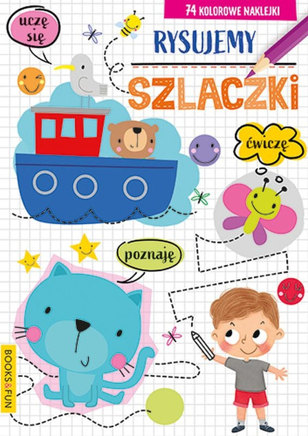 Rysujemy Szlaczki + Naklejki BooksAndFun