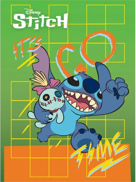 Zeszyt Szkolny A5 32k TRZYLINIA KOLOROWA Disney STITCH St. Majewski