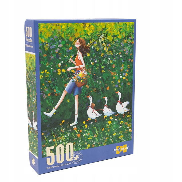 Puzzle Askato 500 el. Dwustronne Dziewczyna z Gąskami +12 lat