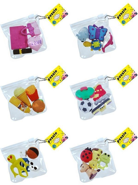 Gumki do Mazania ToysInn Puzzle Zwierzaki Wielokolorowe 4 szt.