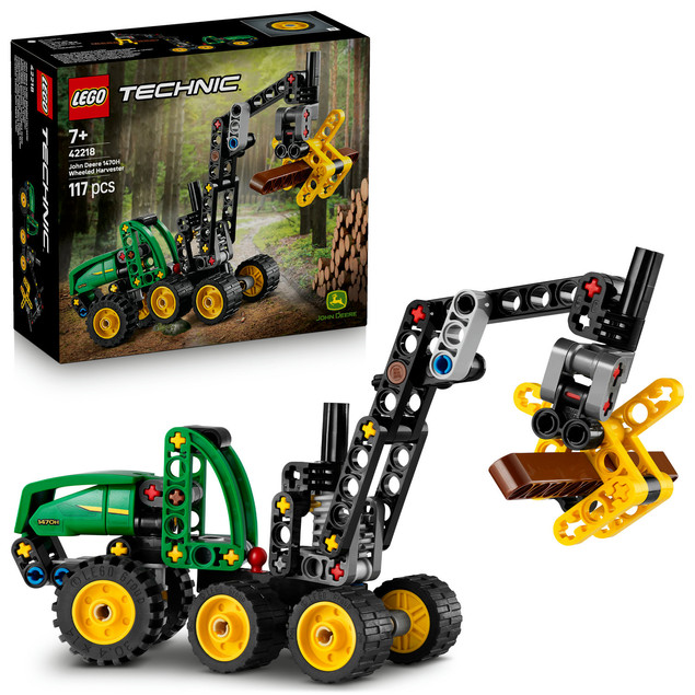 LEGO Technic 42218 Harwester Kołowy John Deere 1470H - Maszyna Leśna