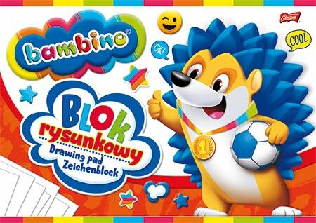 Blok Rysunkowy Szkolny Biały A4 20 Kartek Bambino