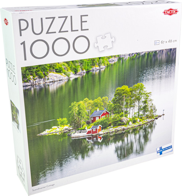 Puzzle Tactic 1000 elementów Scandinavian Cottage | Relaksujący Krajobraz