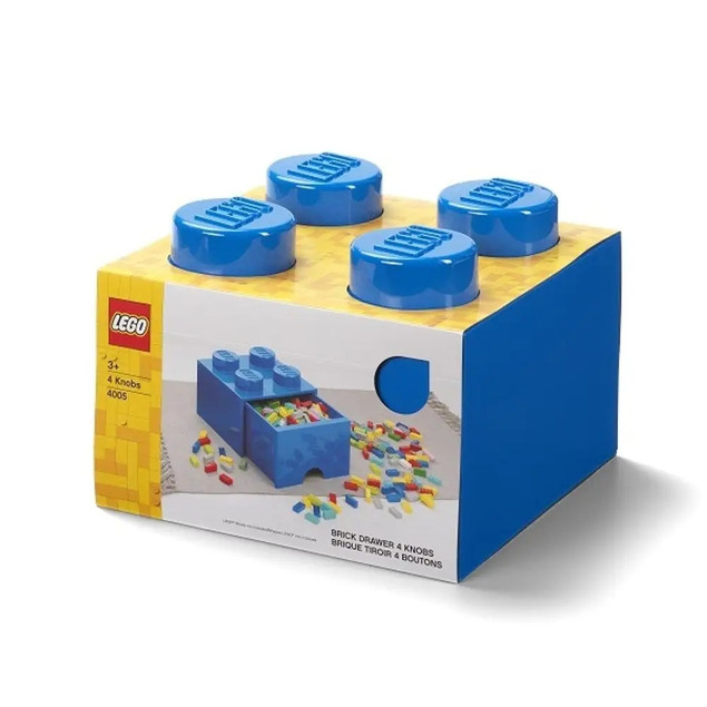 Szuflada klocek LEGO® Brick 4 (Niebieski)