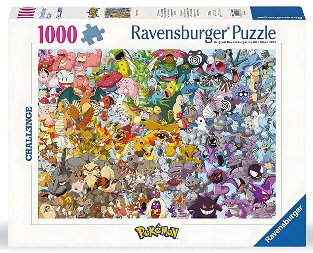 Puzzle RAVENSBURGER Challenge Pokemon 12000460 (1000 elementów)