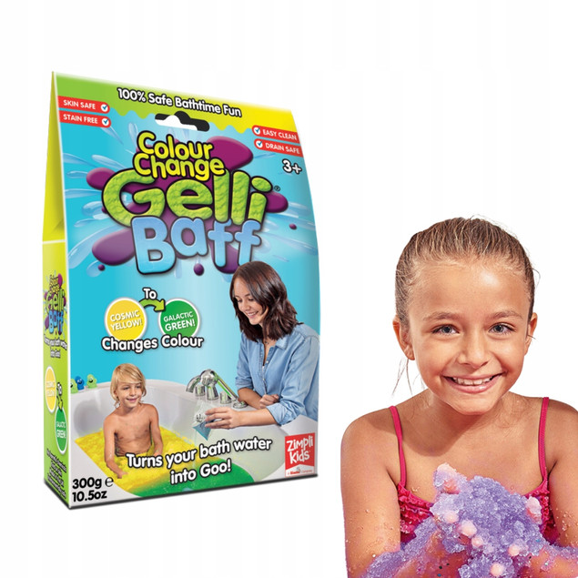Zimpli Kids Gelli Baff Proszek do Kąpieli Yellow to Green 300g