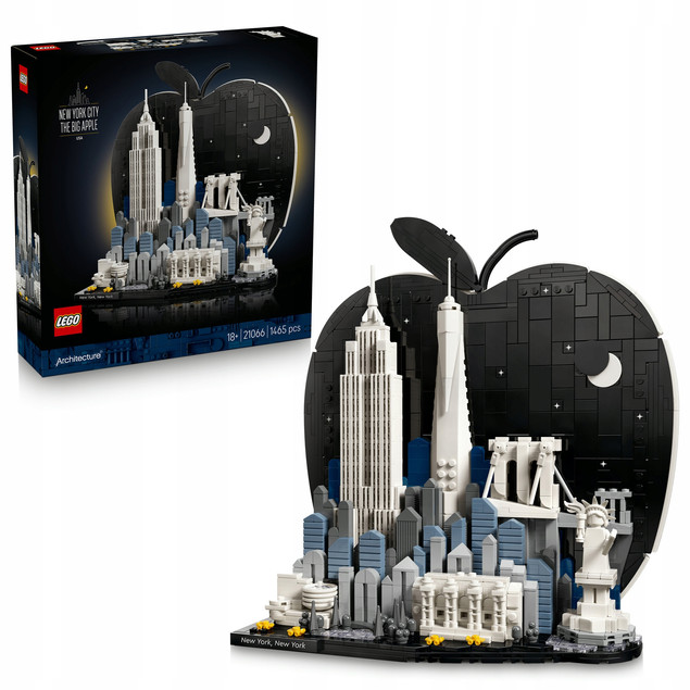 LEGO Architecture 21066 Nowy Jork - Wielkie Jabłko | Model dla Dorosłych