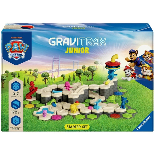 Gra logiczna RAVENSBURGER GraviTrax Junior Zestaw startowy Psi Patrol XXL