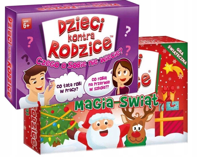 Dzieci kontra Rodzice: Magia Świąt - zestaw gier rodzinnych Kangur