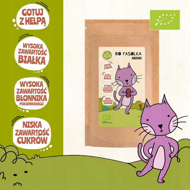 Bio Fasolka Adzuki 400 g HELPA ekologiczna