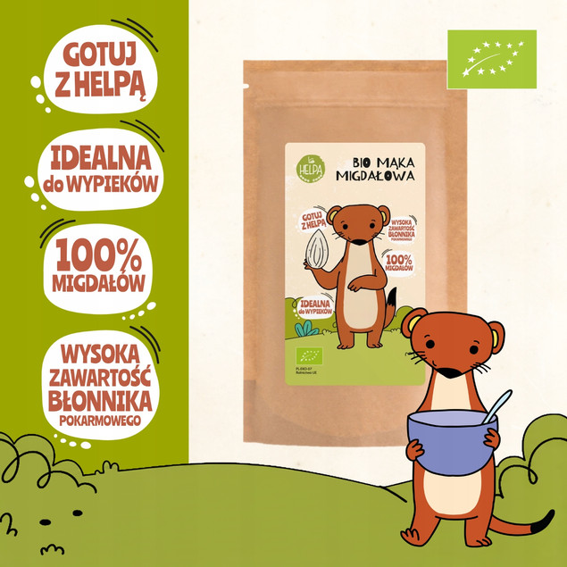 Bio Mąka Migdałowa 200 g HELPA ekologiczna