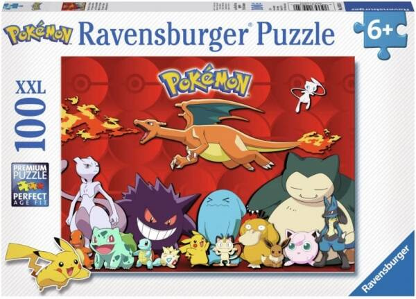 PUZZLE 100 XXL POKEMON PIKACHU POKEBALL