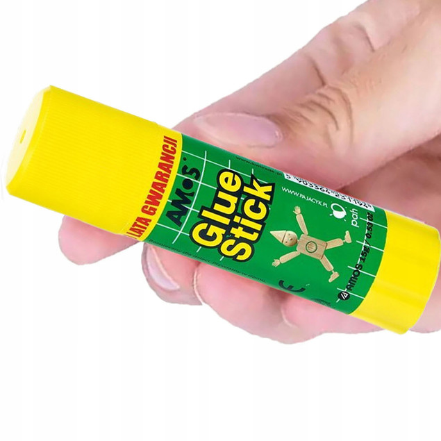 Klej w Sztyfcie Amos Bezbarwny Bezwonny 15g PVP