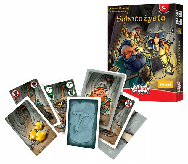 Gra Karciana SABOTAŻYSTA Emocjonująca Zabawa 8+ Rebel