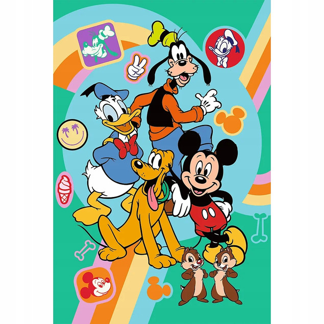 Puzzle Trefl 160 el. Mysia Godzina Myszka Miki + Plakat