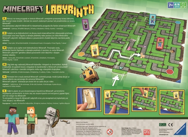 Ravensburger Minecraft gra planszowa Labyrinth 24771