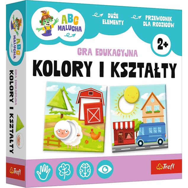 Gra planszowa KOLORY I KSZTAŁTY ABC MALUCHA Trefl