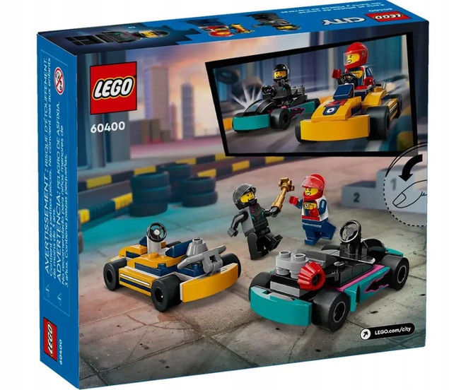 LEGO City Gokarty i Kierowcy Wyścigowi 99 el. 5+ 60400