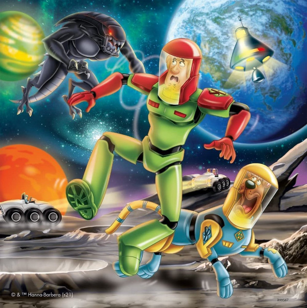 Puzzle dla dzieci 3x49 Scooby Doo Ravensburger