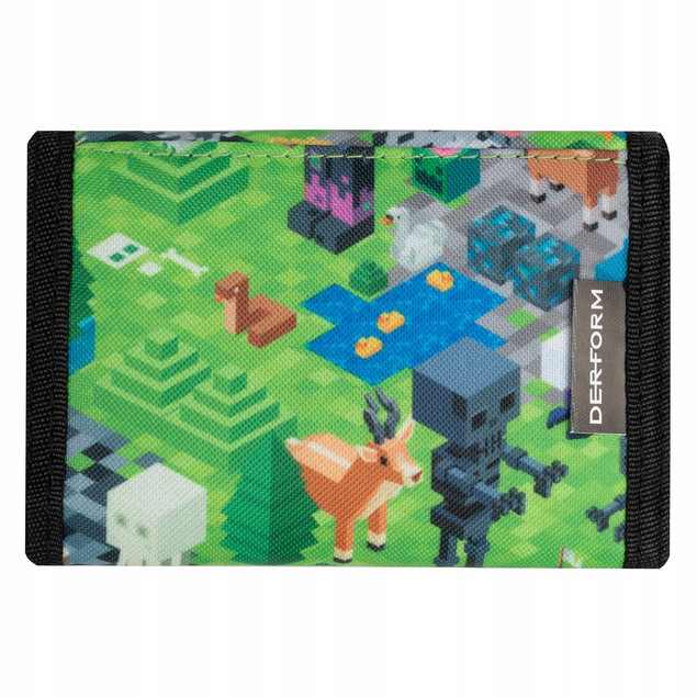 Portfel Portfelik Na Rzep Dla Chłopca MINECRAFT Fana Gry Pixele Derform