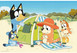 Puzzle 24 Maxi 24 Układanka Blue BLUEY Pies Pieski Plaża 3+Trefl 14357