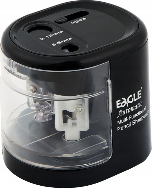 Temperówka ELEKTRYCZNA Baterie USB Podwójna Czarna 6-8/9-12 mm EAGLE