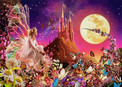 Puzzle 260 Układanka Bajka WRÓŻKA Magia Motyle Zamek Księżyc 8+ Castorland