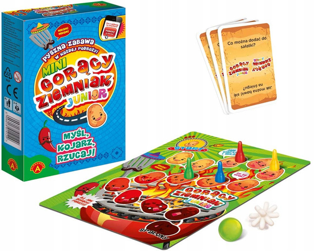 Gorący Ziemniak Junior Mini Rodzinna Gra Losowa Planszowa 4+ Alexander 1412