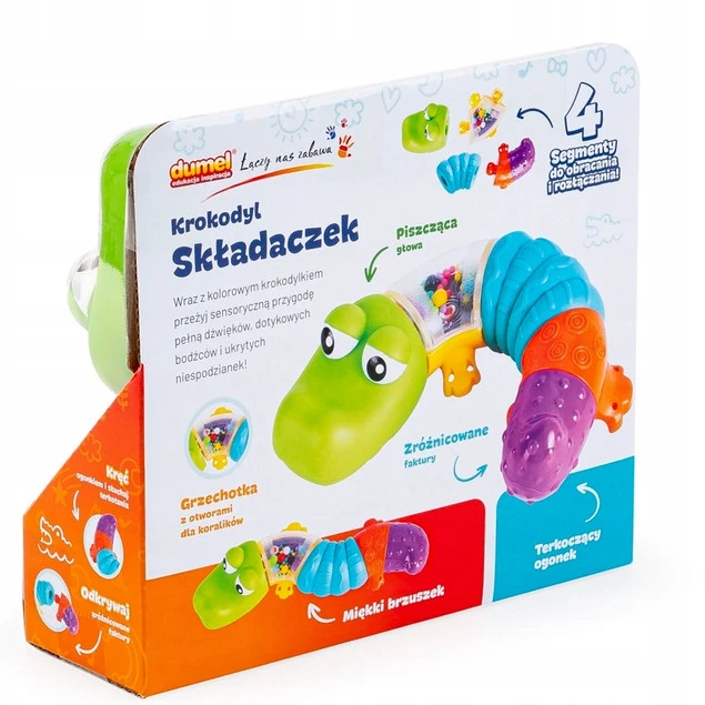 Krokodyl Składaczek - obrotowy ogonek